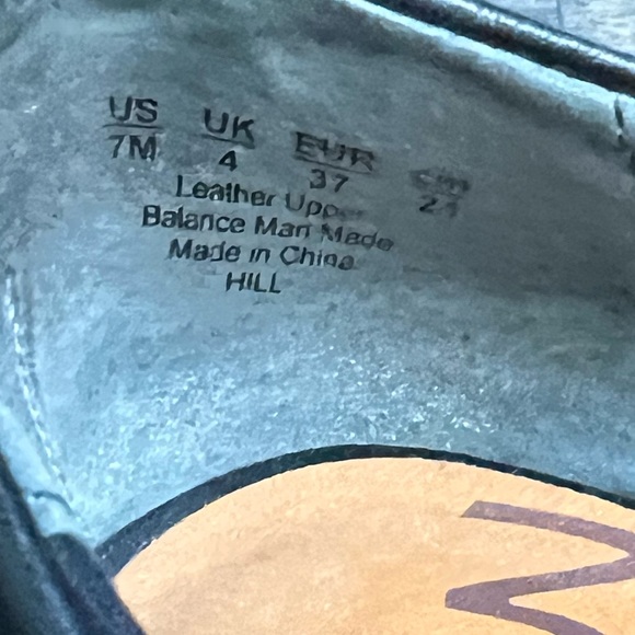 Zodiac Hill Women 7M Flats Pointed Toe Slip On Black Leather - Picture 6 of 7